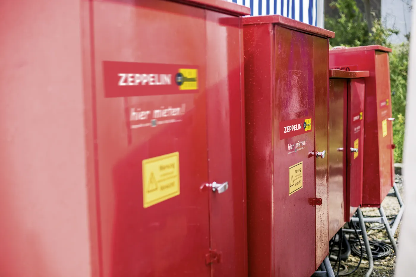 Baustromverteiler von Zeppelin Rental auf der Bayrischen Landesaustellung