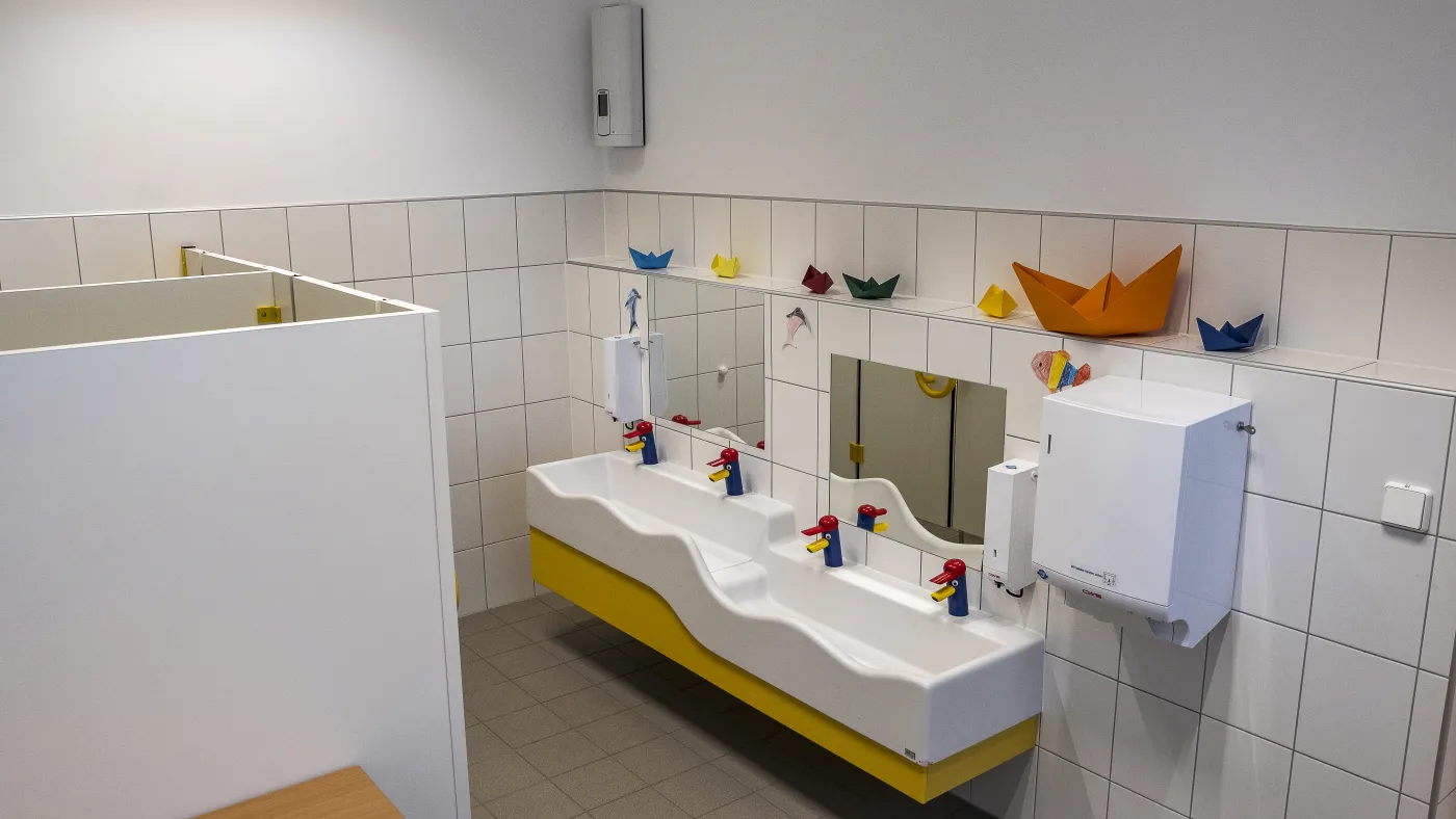 Kita Modulgebäude Sanitärbereich