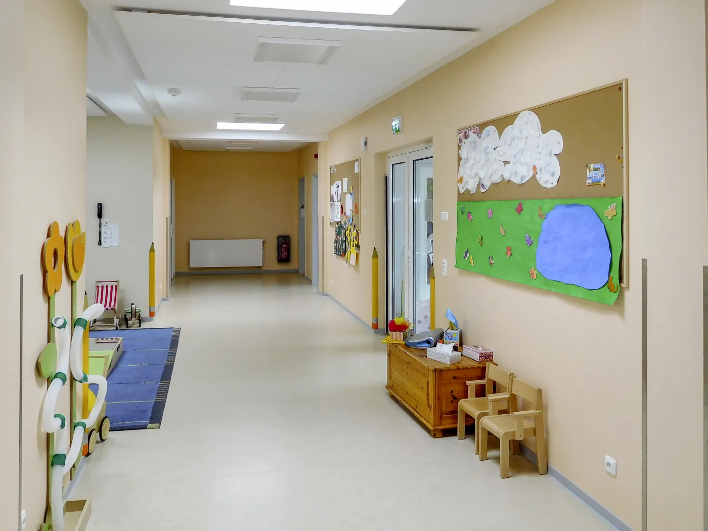 Kita Modulgebäude Flurbereich