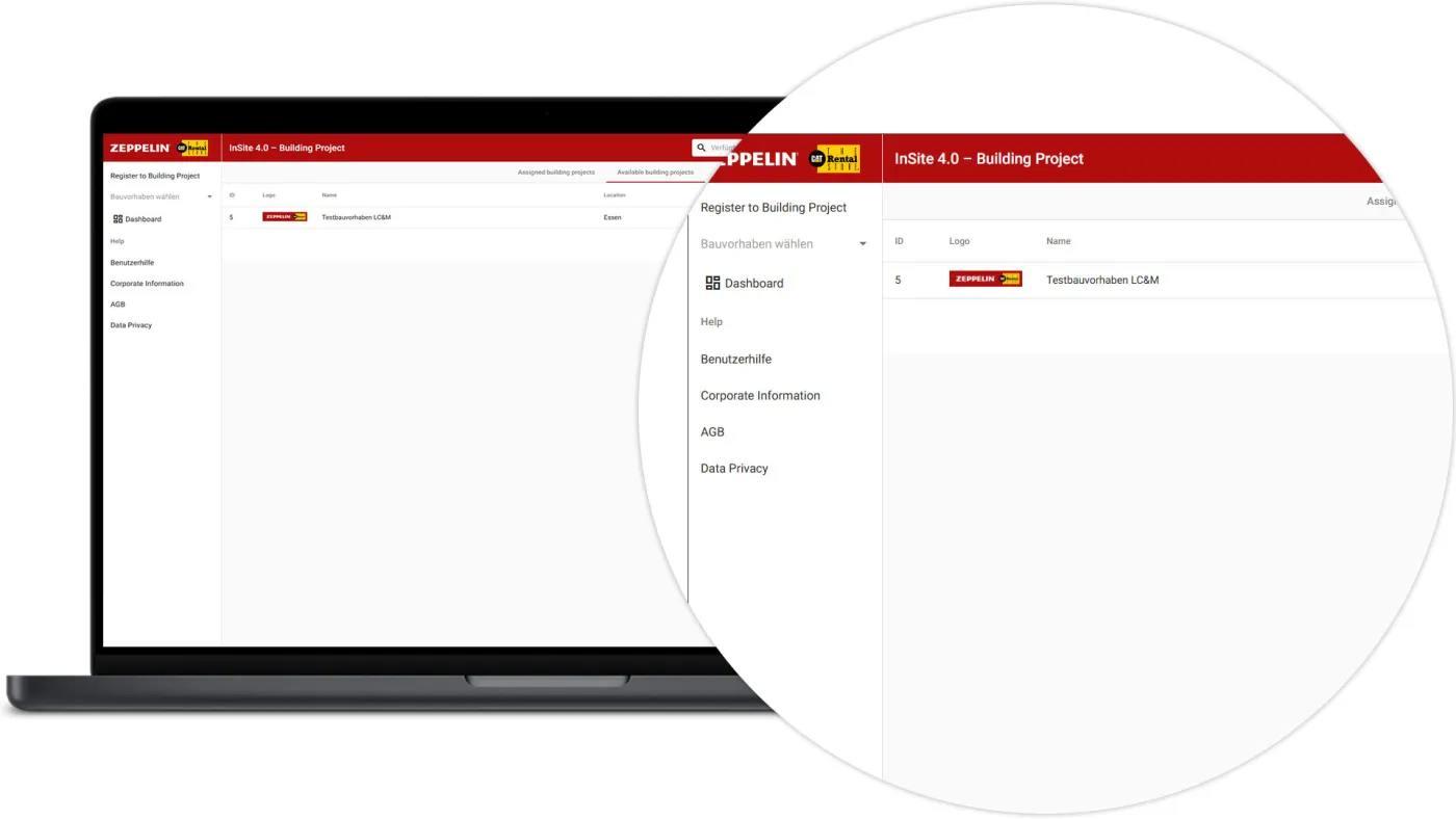 InSite Building project - Register
