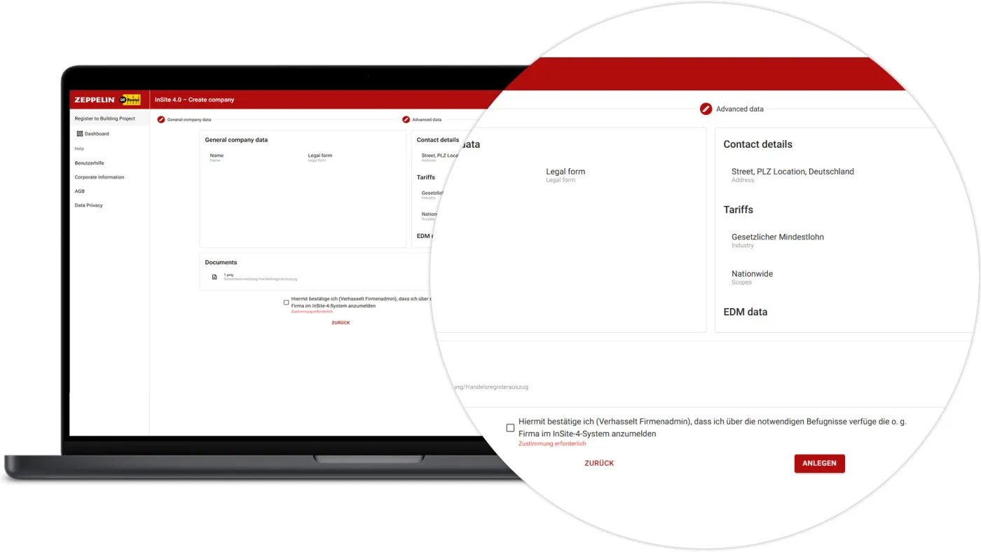 InSite Create Subcontractors - Confirm